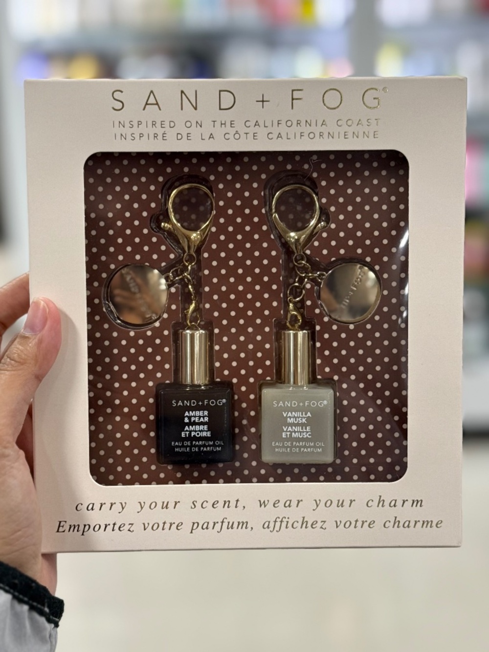 Sand and Fog Perfume Keychain